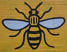 manchester symbols|manchester bee symbol.